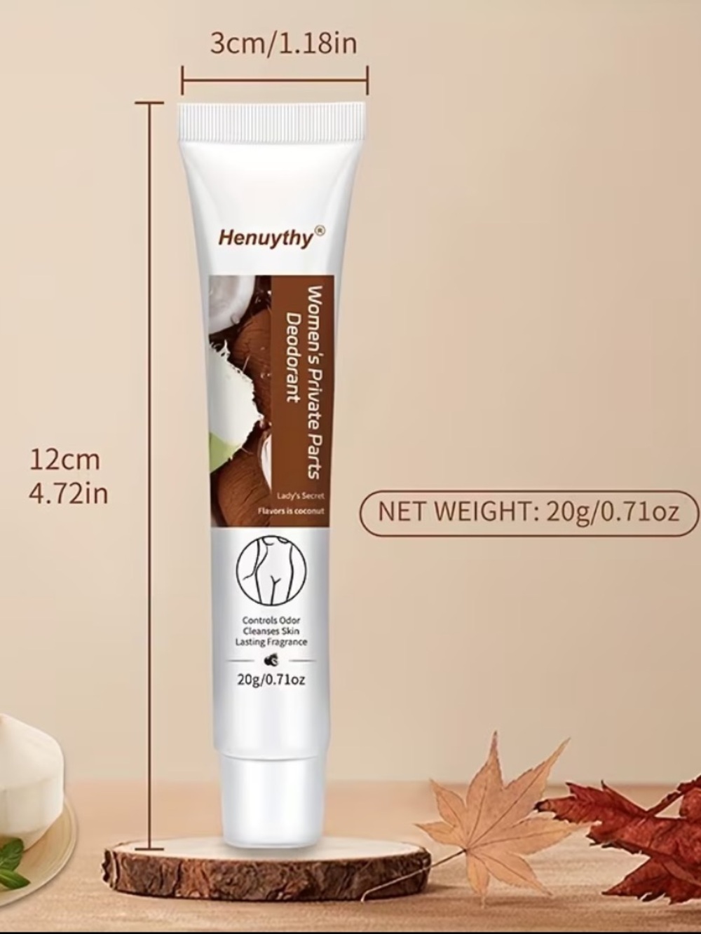 Henuythy Intimate Deodorant Cream - White & Green - Picture 3 of 6